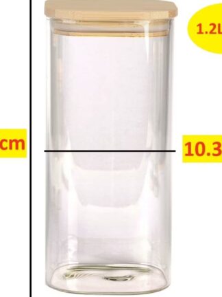 Pote Hermético Quadrado 1200ml 800ml 500ml de Plástico para Armazenamento de Alimentos Grãos Cereais Bolachas Multiuso Universal