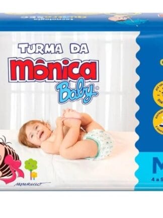 Fralda Turma da Mônica Baby Mega M 50 Unidades