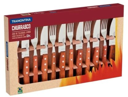 JOGO CHURRASCO INOX 12PC DYNAMIC