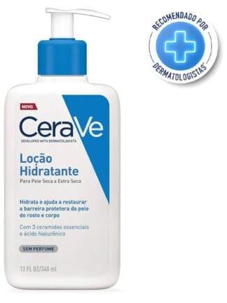 CeraVe, Loção Hidratante Corporal, com textura Fluida e Ácido Hialurônico 340ml