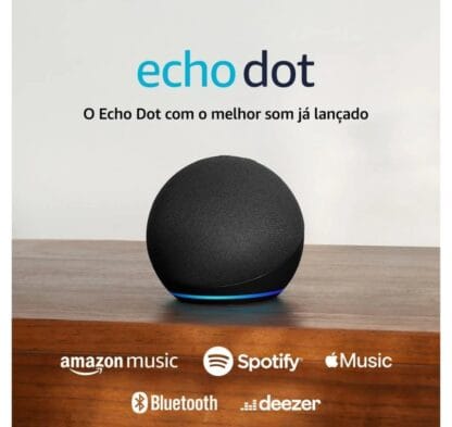 Echo Dot 5ª geração | O Echo Dot com o melhor som já lançado | Cor Preta