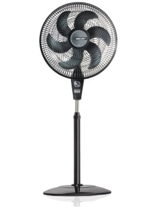 Ventilador de Coluna Mallory Delfos TS+ 126W, Silencioso, Com Hélice de 6 pás - PR-GR - 127V
