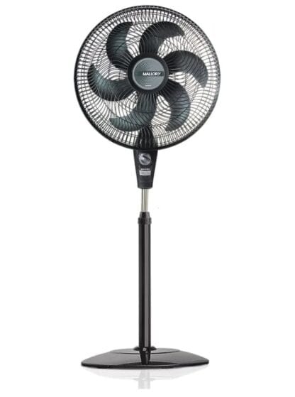 Ventilador de Coluna Mallory Delfos TS+ 126W, Silencioso, Com Hélice de 6 pás - PR-GR - 127V