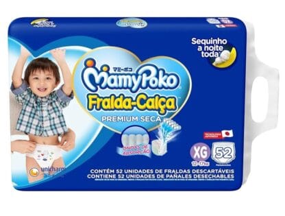 MamyPoko Fralda-Calça Premium Seca Xg 52 Unidades