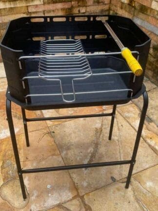 Churrasqueira Portátil Móvel Pro Tork Grill Machine Com Grelha + Espetos