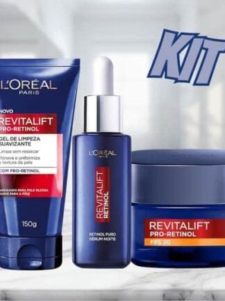 L'Oréal Paris Kit Revitalift Pro Retinol: Gel De Limpeza Sérum E Creme