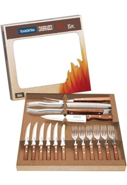 Kit para Churrasco 15 Peças Tramontina Natural
