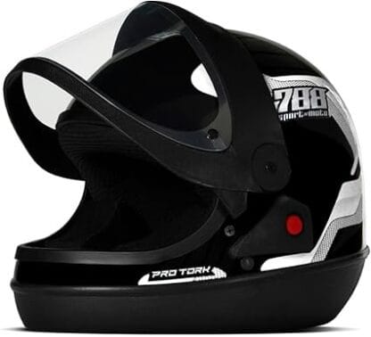 Pro Tork Capacete Sport Moto 788 58 Preto/Branco