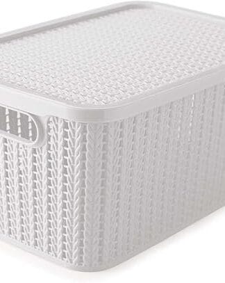 Caixa com Tampa Trama Plasútil 14L D