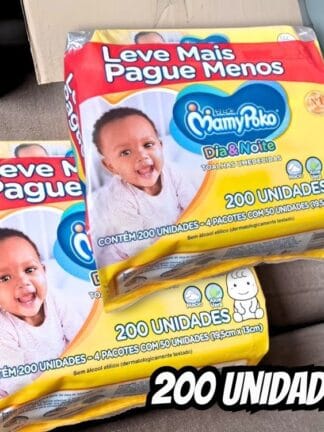 MamyPoko Lenços Umedecidos Dia&Noite 200 Unidades