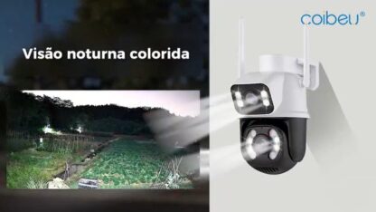 Câmera IP Sem Fio de Segurança Externa Câmera de Visão Noturna