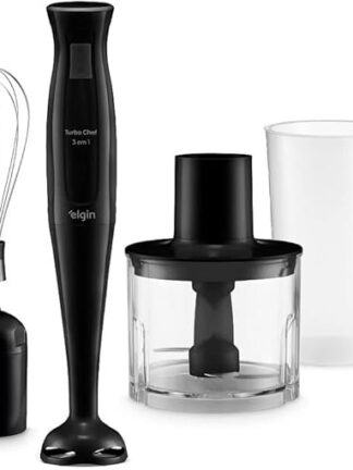 Mixer Vertical Turbo Chef Elgin 3 em 1 200W Preto 110v