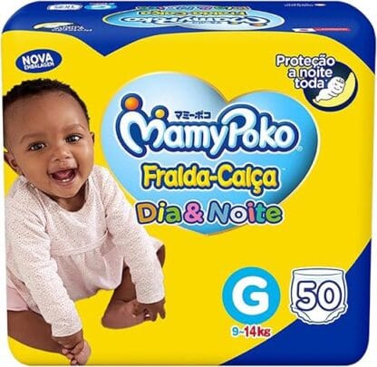MamyPoko Fralda-Calça Dia&Noite G 50 Unidades