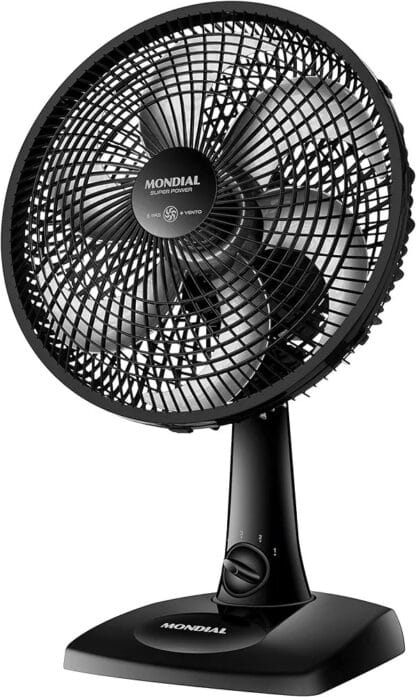 Ventilador de Mesa MONDIAL 110V, 30cm, 6 pás
