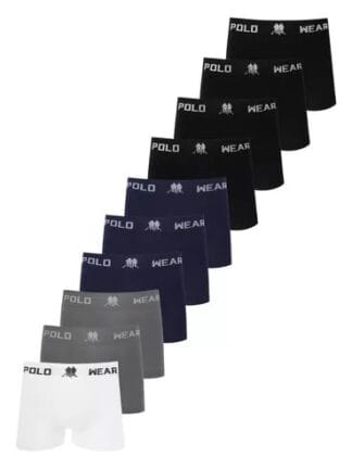 Kit 10 Cuecas Masculinas Boxer Microfibra Polo