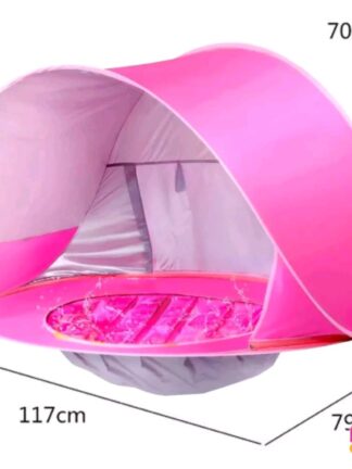 Tenda barraca de praia com piscina  infantil