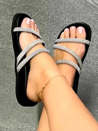 Sandália feminina Birken rasteira