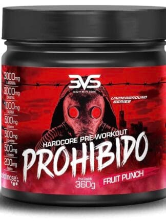 3VS Nutrition Pré Treino Prohibido 360g Sabor Ponche de Frutas