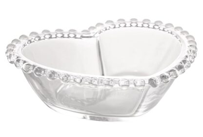 Conjunto 4 Bowls de Cristal Coração Pearl 12cm x 10cm x 4cm - Wolff