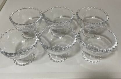 Conjunto 6 Taças de Sobremesa de Cristal Pearl 11cm x 9cm - Wolff