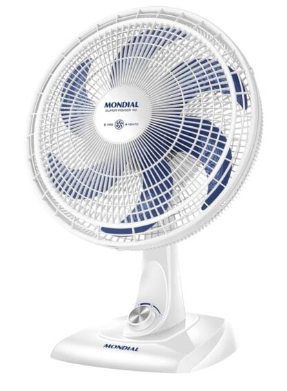 Ventilador de Mesa 40cm Super Power, Mondial, Branco/Azul, 140W, 110V - VSP-40-W