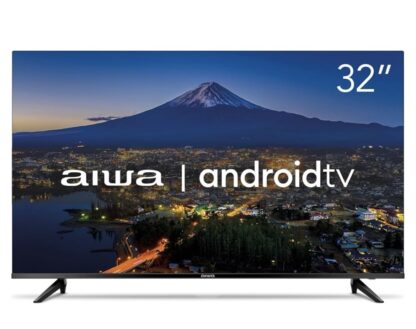 Smart TV Aiwa 32”, Android, HD, Borda Ultrafina, HDR10, Dolby Áudio - AWS-TV-32-BL-02-A