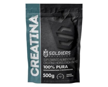 Creatina Monohidratada 500g - 100% Pura Importada - Soldiers Nutrition