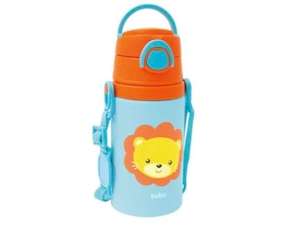 Buba Garrafinha De Aluminio Animal Fun Leão Colorido
