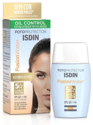 ISDIN Protetor Solar Facial Fusion Water 5 Stars Fps 60 Sem Cor - 30Ml