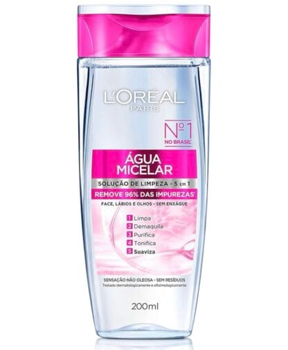Água Micelar 5 Em 1 200ml, L'Oréal Paris, 200ml
