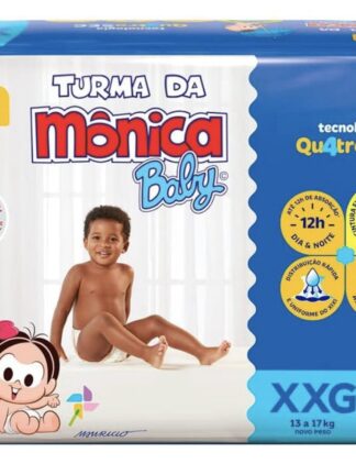 Fralda Turma da Mônica Baby Mega XXG 36 Unidades