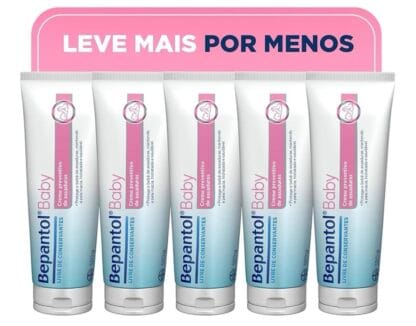 Bepantol Baby Kit Pomada Assadura Bebe, Ideal para Prevenção de Assaduras, Leve 5 Pague 4, 120g
