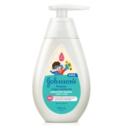 Johnson's Baby Sabonete Líquido Infantil Limpeza Super Poderosa, 200ml