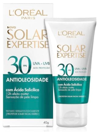 Protetor Solar Facial L'Oréal Paris Solar Expertise Antioleosidade Fps30 40G