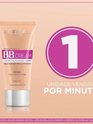 L'Oréal Paris Base BB Cream FPS 20 Dermo Expertise Cor Média, 30ml