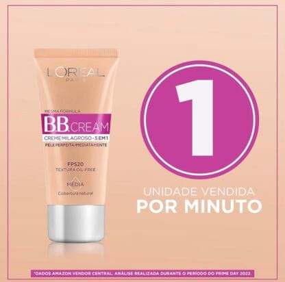 L'Oréal Paris Base BB Cream FPS 20 Dermo Expertise Cor Média, 30ml