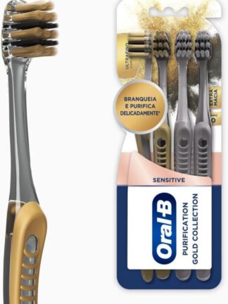 Escova Dental Oral-B Purification Gold Collection - 4 unidades