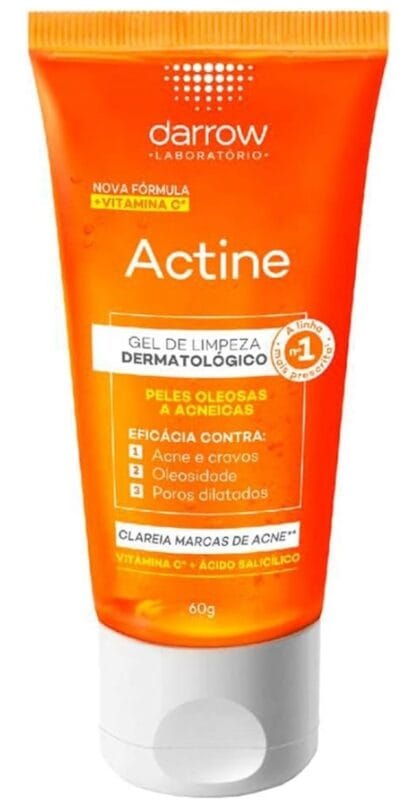 Darrow Actine Sabonete Líquido + Vit C Pele Oleosa A Acneira - 60G Laranja