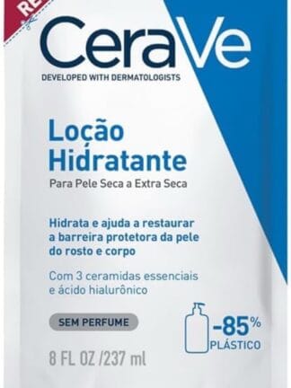 CeraVe, Loção Hidratante Corporal, com textura Fluida e Ácido Hialurônico