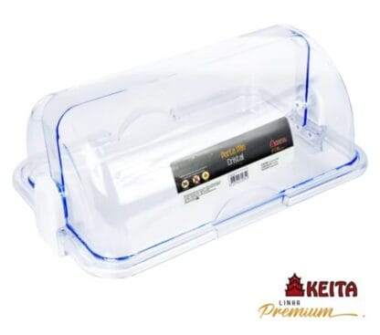 ￼Porta Pão Cristal Linha Premium