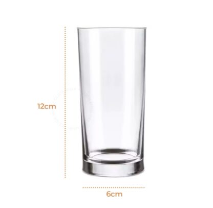 ￼Jogo 6 Copos De Vidro Long Transparente Londres Premium Para Bebidas 240ML