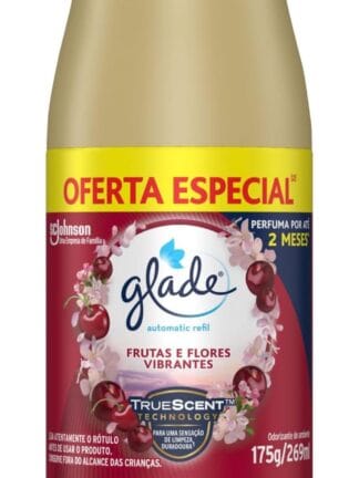 Glade Aromatizador de Ambiente Automático, Glade Refil, Odorizador de Ambiente, Frutas e Flores Vibrantes, 269ml
