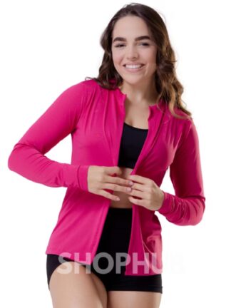 ￼cardigan feminino casaquinho academia proteção uv casaco térmico