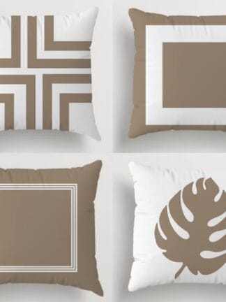Kit Com 04 Capas Para Almofadas Decorativas Ideal Para Decoração de Quarto e Sala com Zíper