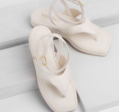 ￼Sandália Chinelo Flat Feminina De Dedo Rasteirinha Confortável Moda Macio Leve Brilho