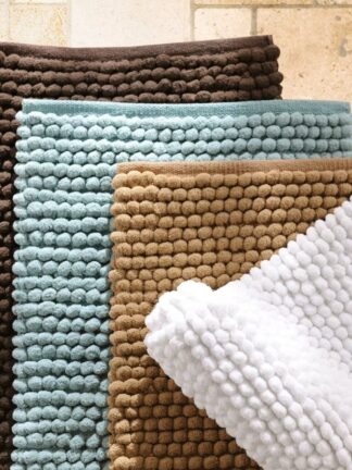 Tapete de Banheiro 40x60 Antiderrapante Bolinha Microfibra Macarrão Luxo Várias Cores