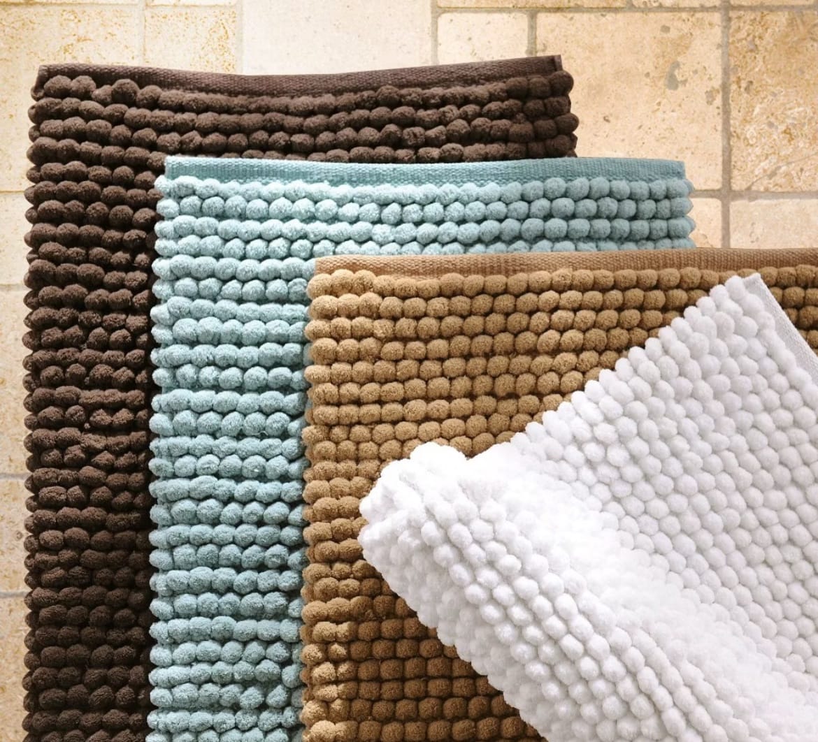 Tapete de Banheiro 40x60 Antiderrapante Bolinha Microfibra Macarrão Luxo Várias Cores