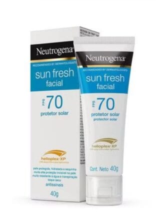 Kit 2 Unidades Protetor Solar Facial Neutrogena Sun Fresh FPS70 40g