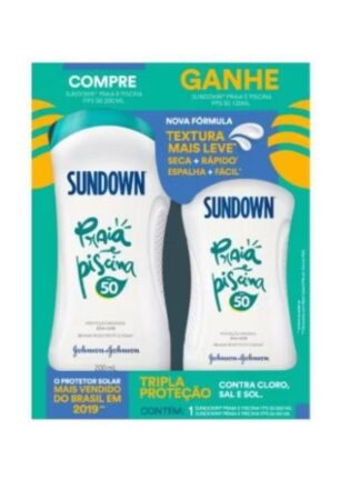 Sundown KIT FPS50 Praia e Piscina 200ML+SUNDOWN FPS50 120ML