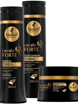 Shampoo Condicionador Máscara 300gr Cavalo Forte Haskell